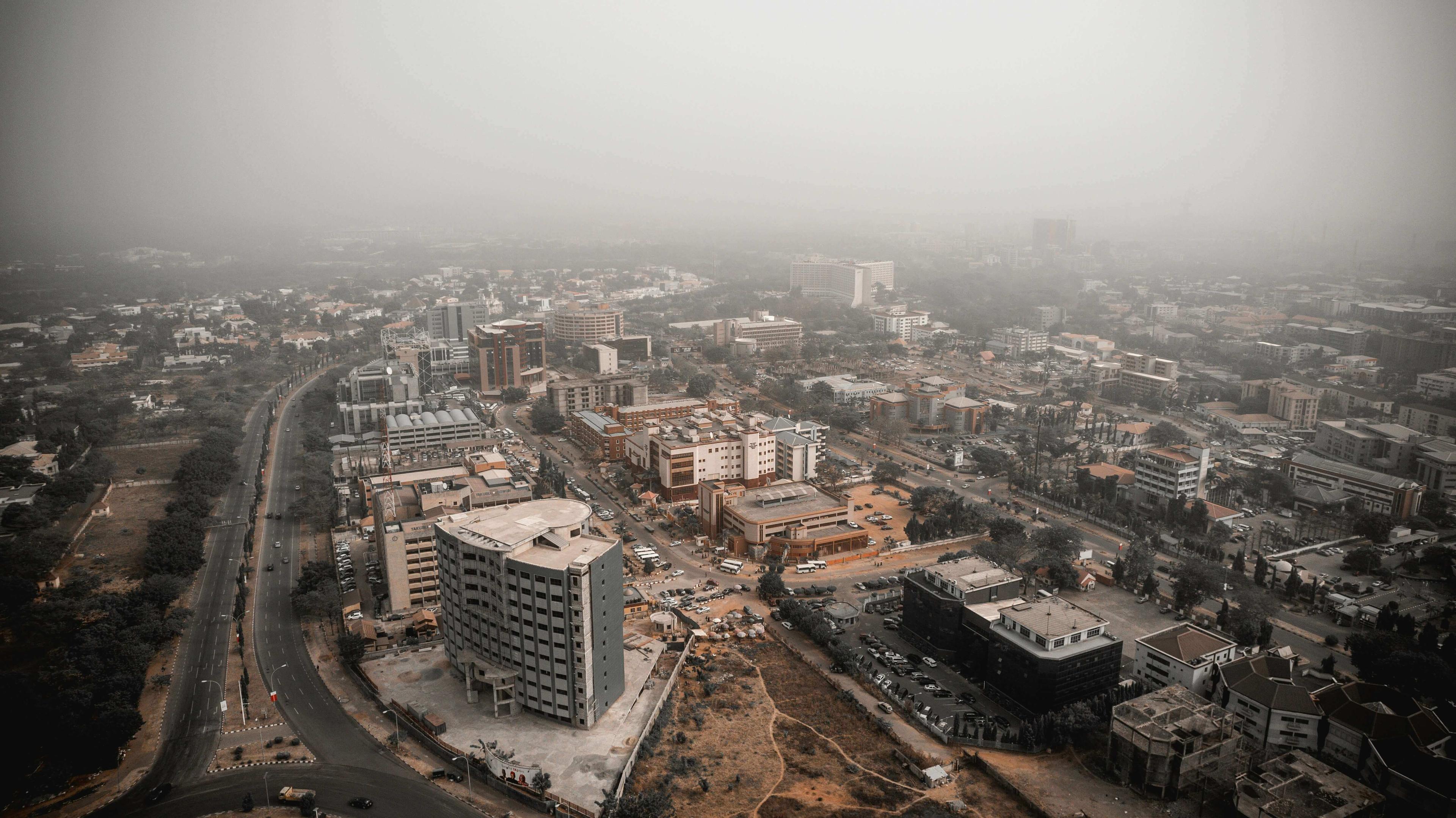 Aerial view of Abuja - Building One City